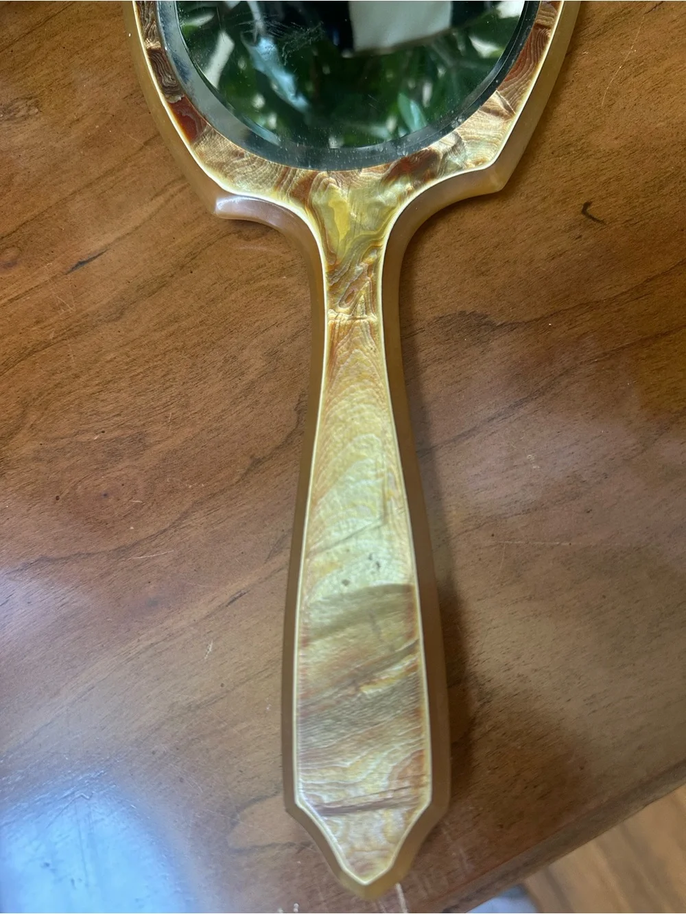 Art Deco Vintage Beveled Bakelite Vanity Mirror
